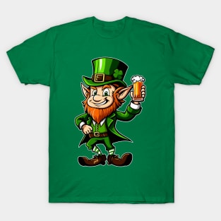 Beer Drinking Leprechaun for St Pattys Day by gnarly T-Shirt